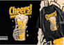 create retro vintage illustration for merch and apparel